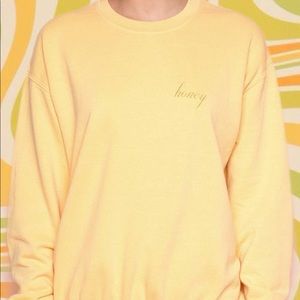 JOHN GALT yellow honey crew neck